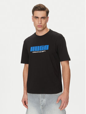 HUGO HUGO T-Shirt Newromi 50542934 Černá Regular Fit