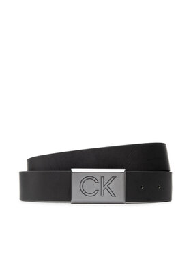Calvin Klein Calvin Klein Pánsky opasok Casual Plaque 35Mm K50K509205 Čierna