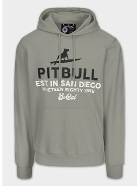 PITBULL PITBULL Bluza Bluza męska z kapturem SURFING DOG 3XL Zielony Regular Fit