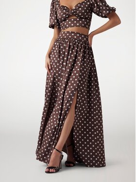 Guess Guess Spódnica 174953 Brązowy Classic Fit
