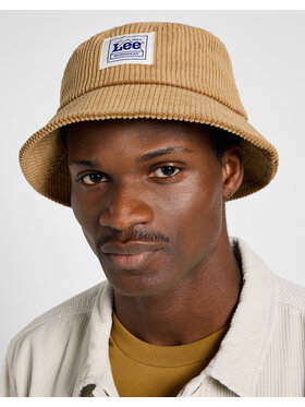 Lee Lee Czapka CORD WW BUCKET HAT Brązowy