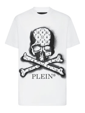 PHILIPP PLEIN PHILIPP PLEIN T-Shirt 5005 Bílá Regular Fit