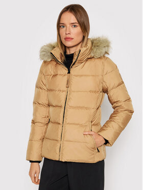 Calvin Klein Calvin Klein Пухено яке Womenswear K20K203126 Бежов Regular Fit