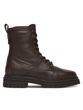 Tommy Hilfiger Tommy Hilfiger Pohodni čevlji Th Plaque Pebble Lace Boot Warm FW0FW08767 Rjava
