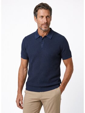 Pako Lorente Pako Lorente Polo P26WF-TX-003 Granatowy Oversize