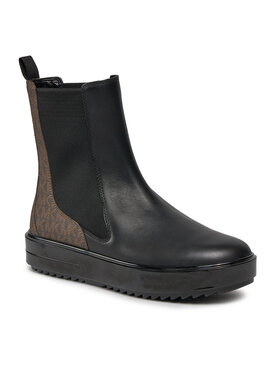 MICHAEL Michael Kors MICHAEL Michael Kors Kotníková obuv s elastickým prvkem Emmet Bootie 43H3EMFE7L Černá