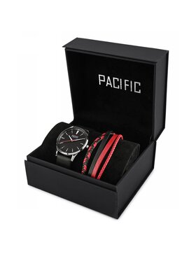 Pacific Pacific Zestaw zegarek i bransoletka PACIFIC X0075 Srebrny