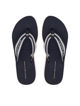 Tommy Hilfiger Tommy Hilfiger Čības uz pirksta Flag Print FW0FW09195 Tumši zils