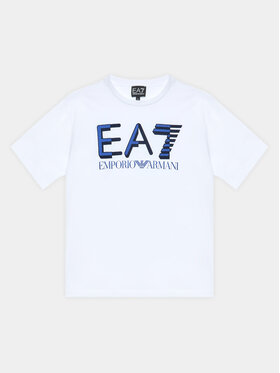 EA7 Emporio Armani EA7 Emporio Armani T-Shirt 6RBT58 BJ02Z 1100 Biały Regular Fit