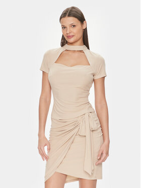 Guess Guess Блуза Elisea W4GP13 KAQL2 Бежов Regular Fit