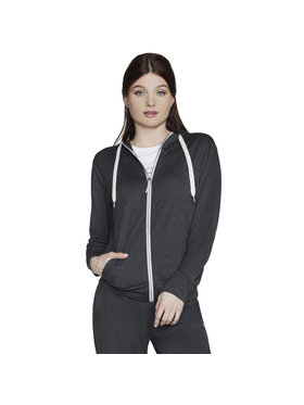 Skechers Skechers Bluza Skechers Godri Swift Full Zip Hoodie Szary Regular Fit