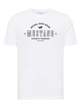 Mustang Mustang T-Shirt Style Alex Biały Regular Fit