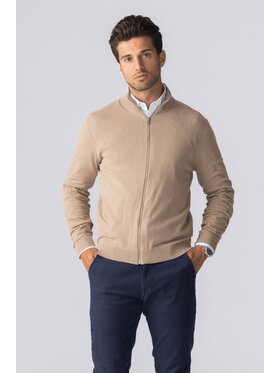 TeeShoppen TeeShoppen Sweter 'Basic Collection' Beżowy Regular Fit