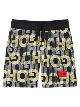 HUGO HUGO Σορτς κολύμβησης G00330 D Μαύρο Regular Fit