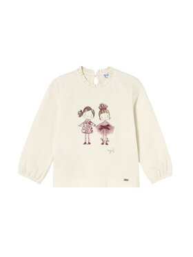 Mayoral Mayoral Blusa 2075 Écru Regular Fit