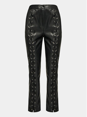 Edited Edited Pantaloni in similpelle Adaline Nero Straight Fit