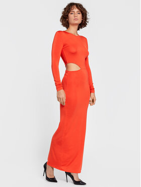 Calvin Klein Calvin Klein Sukienka codzienna K20K204545 Pomarańczowy Slim Fit