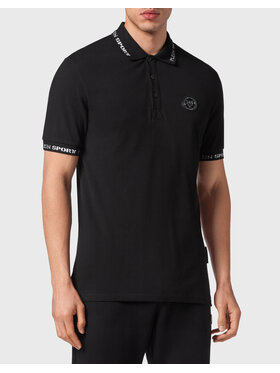 Plein Sport Plein Sport Polokošeľa 1641 Čierna Slim Fit