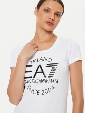 EA7 Emporio Armani T-shirt 6DTT20 TJQCZ 1100 Bijela Slim Fit