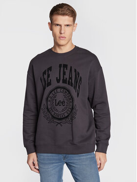 Lee Lee Felpa Crew Seasonal L84KRYON 112322639 Nero Relaxed Fit