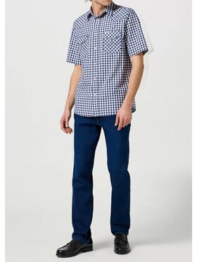 Wrangler Wrangler Jeansy GREENSBORO Granatowy Slim Leg