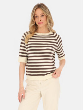 L’AF L’AF Sweter Londa Beżowy Reglan Fit