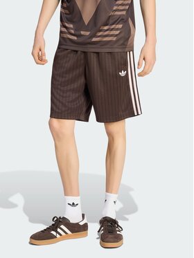adidas adidas Szorty materiałowe 162226 Brązowy Regular Fit