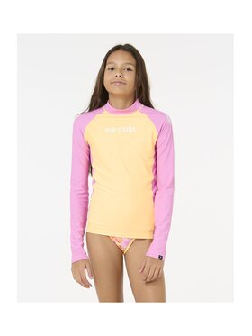 Rip Curl Rip Curl Koszulka do pływania Classic Surf Ls Rash Vest-Girl Pomarańczowy