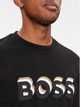 Boss Majica Tiburt 427 50506923 Črna Regular Fit