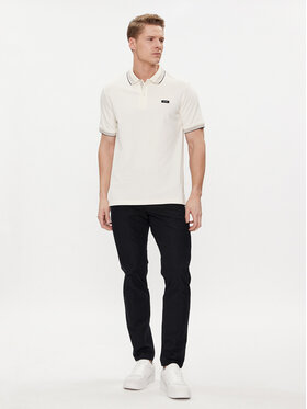 Calvin Klein Polo K10K112469 Écru Regular Fit