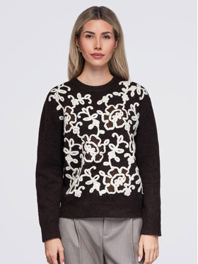 Ombre Ombre Svetr OW-SW-E0036 Hnědá Regular Fit