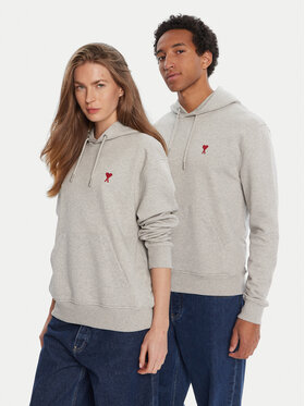 AMI PARIS AMI PARIS Суитшърт BFUSW235.730 Сив Regular Fit