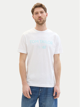 Tom Tailor T-shirt 1041871 Bijela Regular Fit