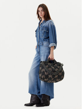 Vic Matié Vic Matié Дамска чанта Monogram 1H0600T 999BR8B468 Черен