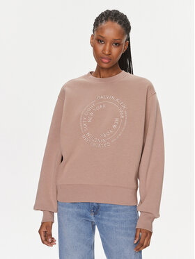 Calvin Klein Calvin Klein Sweatshirt Tonal K20K205712 Beige Relaxed Fit