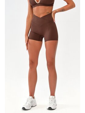 ROUGH RADICAL ROUGH RADICAL Szorty sportowe MOCHA ACTIVE SHORTS Brązowy Slim Fit