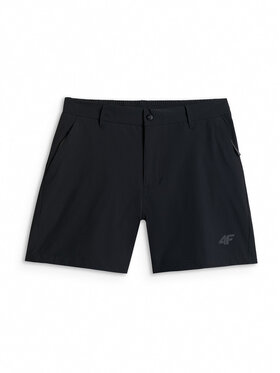 4F 4F Szorty sportowe TREKKING Czarny Regular Fit
