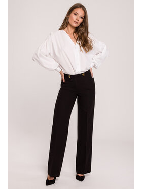 Makover Makover Pantaloni da donna K114 Nero Regular Fit
