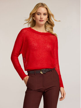 Motivi Motivi Cardigan M427W103661N016 Rosso Over Fit