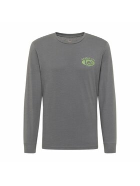 Lee Lee T-Shirt LS GRAPHIC TEE Szary Regular Fit