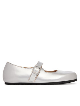 Birkenstock Birkenstock Baleriny Santa Clarita 1030679 Srebrny