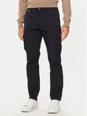 Aeronautica Militare Aeronautica Militare Medžiaginės kelnės 242PA1329CT2443 Tamsiai mėlyna Regular Fit