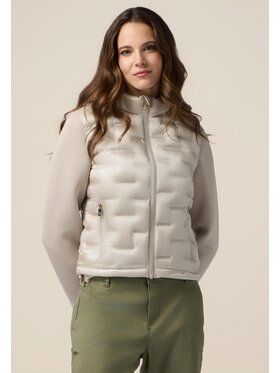 Oltre Oltre Giubbotto piumino F583R001389N011 Écru Boxy Fit