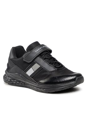 Tommy Hilfiger Tommy Hilfiger Tenisice Flag Low Cut Lace-Up Sneaker T3B9-32895-0328 S Crna