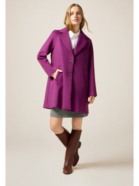 Oltre Oltre Cappotto 8164J000236N009 Viola Baggy Fit