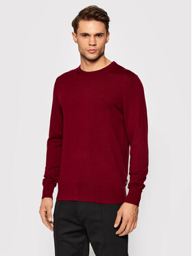Calvin Klein Calvin Klein Sweter Superior K10K102727 Czerwony Regular Fit