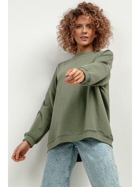 Tessita Tessita Bluza T417/8/XL-XXL Zielony Oversize
