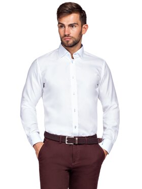 Lancerto Lancerto Koszula Almeria 3 KO051117000200 Biały Slim Fit