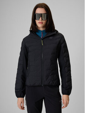 4F 4F Kurtka outdoor TREKKING Czarny Slim Fit