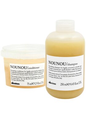 Davines Davines Zestaw Nounou do włosów rozjaśnianych Szampon 250ml Odżywka 75ml Zestaw kosmetyków
